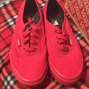 All red vans